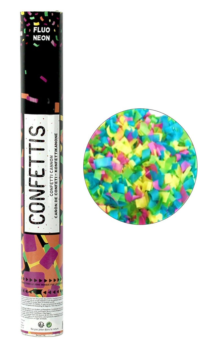 Canon à confettis multicolores - Espace fete