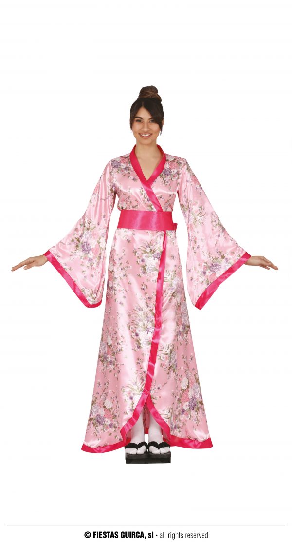 déguisement kimono rose