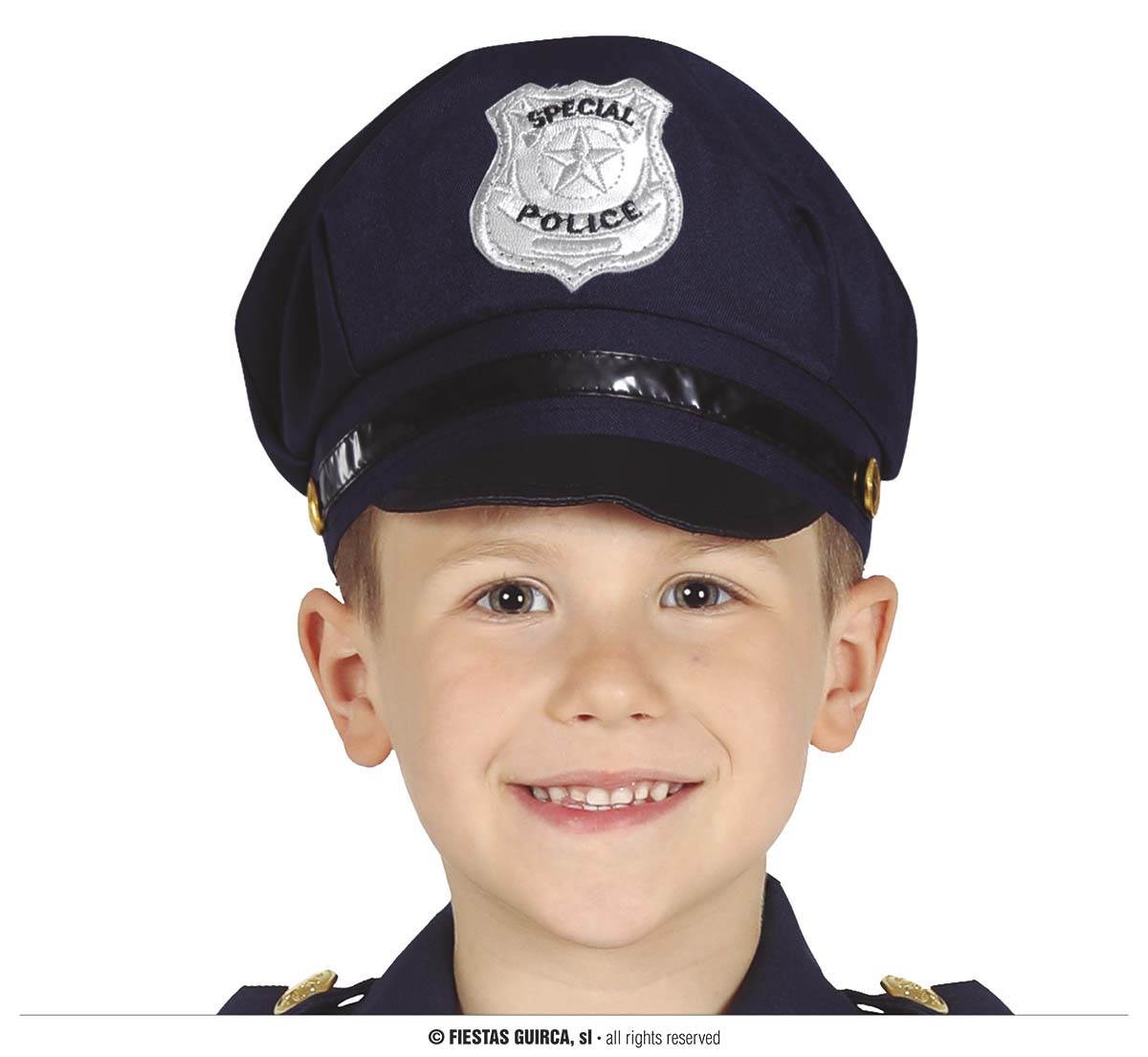 Casquette police enfant, police enfant 