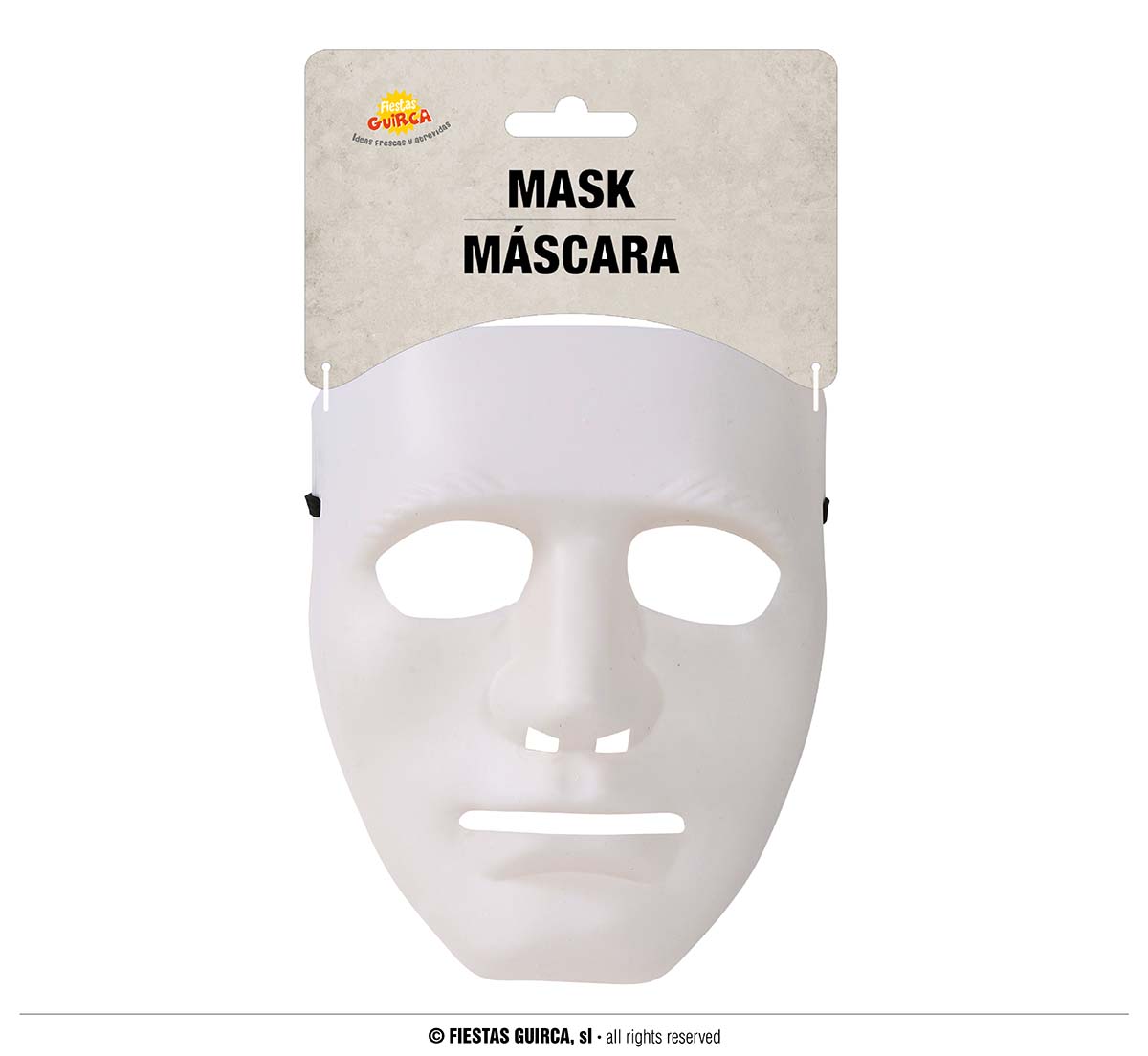 Masque Blanc - Adulte - Masque - Rue de la Fête