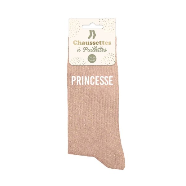 chaussettes pailletées princesse