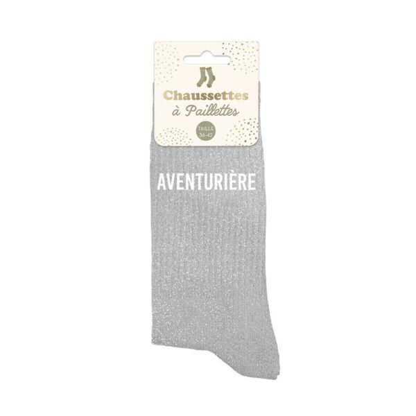 chaussette pailletée aventurière