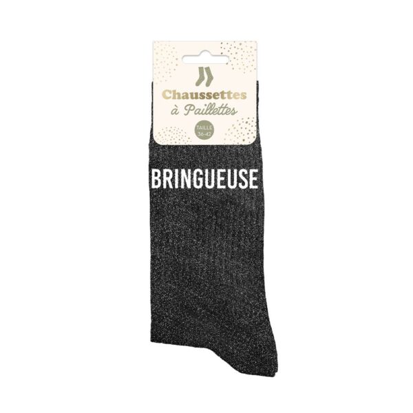 chaussettes pailletées bringueuse