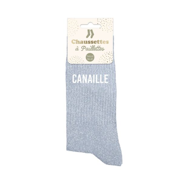 chaussettes pailletées canaille