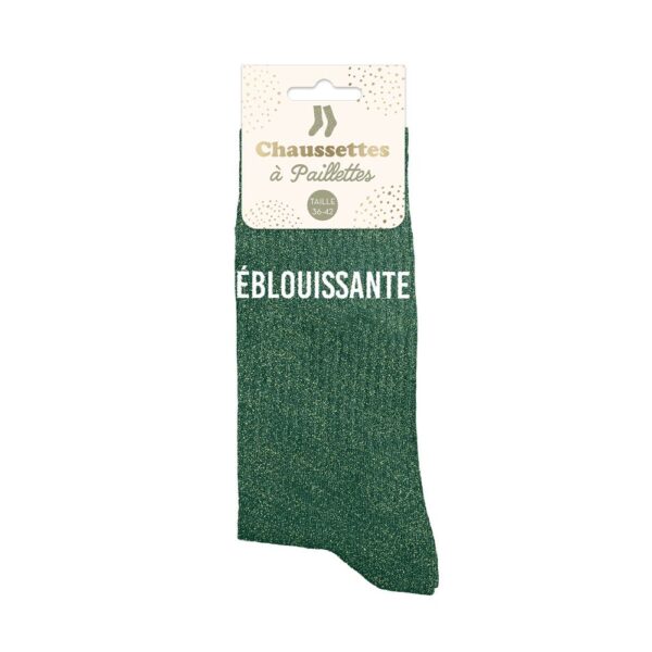 chaussettes pailletées éblouissante