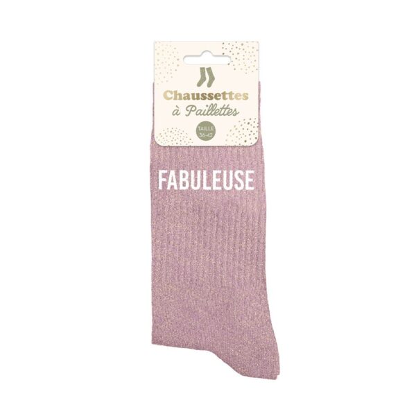 chaussettes pailletées fabuleuse