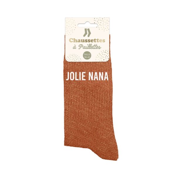 chaussettes pailletées jolie nana