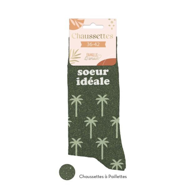 chaussettes pailletées soeur idéale