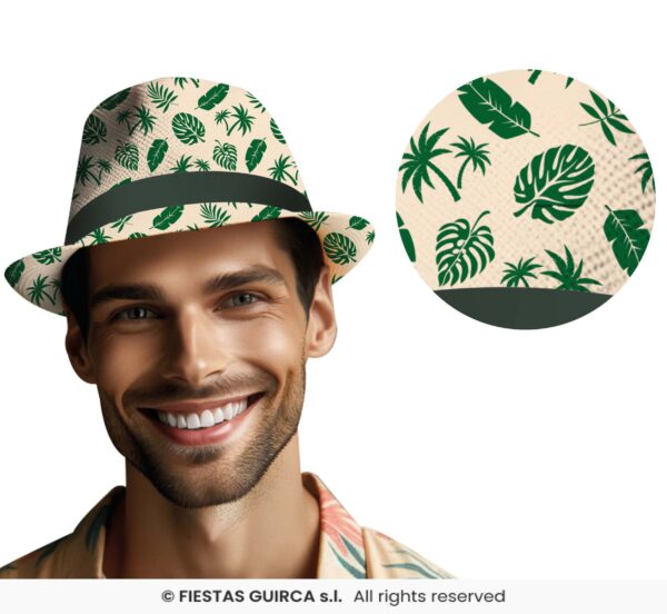 borsalino nature motif vert