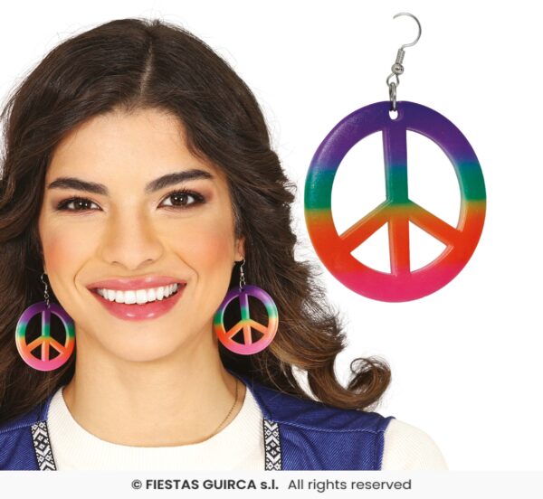 boucles d'oreille hippie multicolores