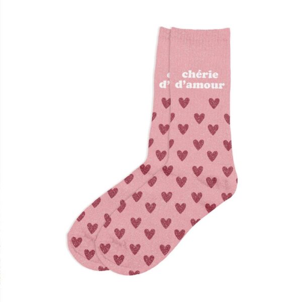 chaussettes pailletées chérie d'amour