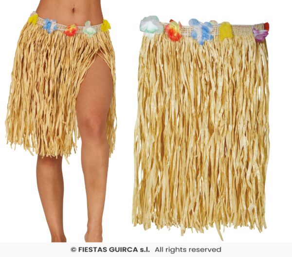 jupe hawai raffia