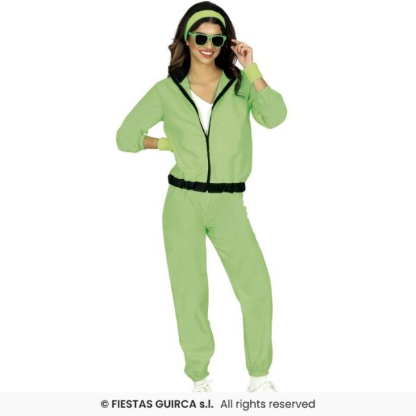 déguisement femme vert néon tracksuit