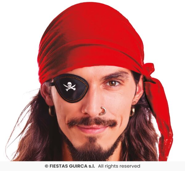 echarpe pirate velours rouge