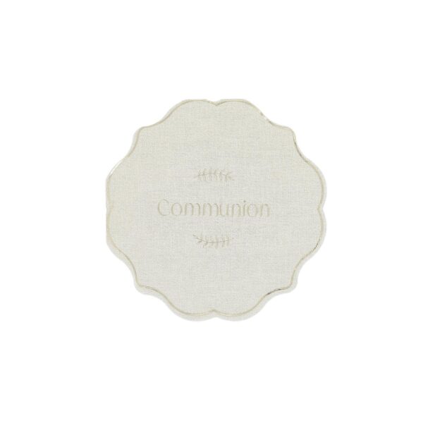 serviettes communion effet lin et or